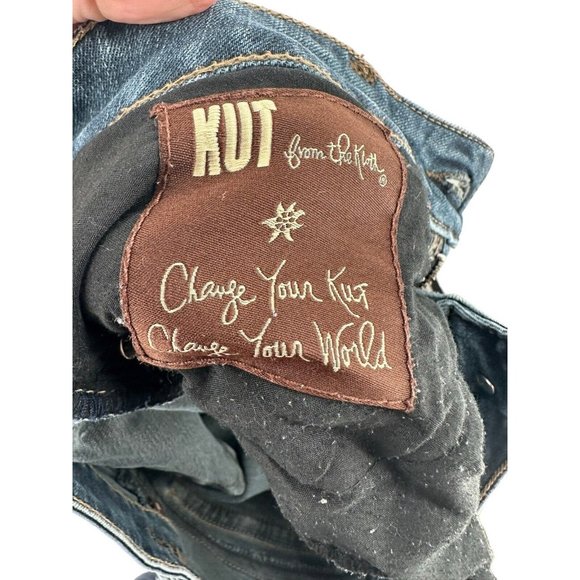 Kut From the Kloth Natalie High Rise Bootcut Blue Denim Jeans Size 8 - Picture 10 of 10
